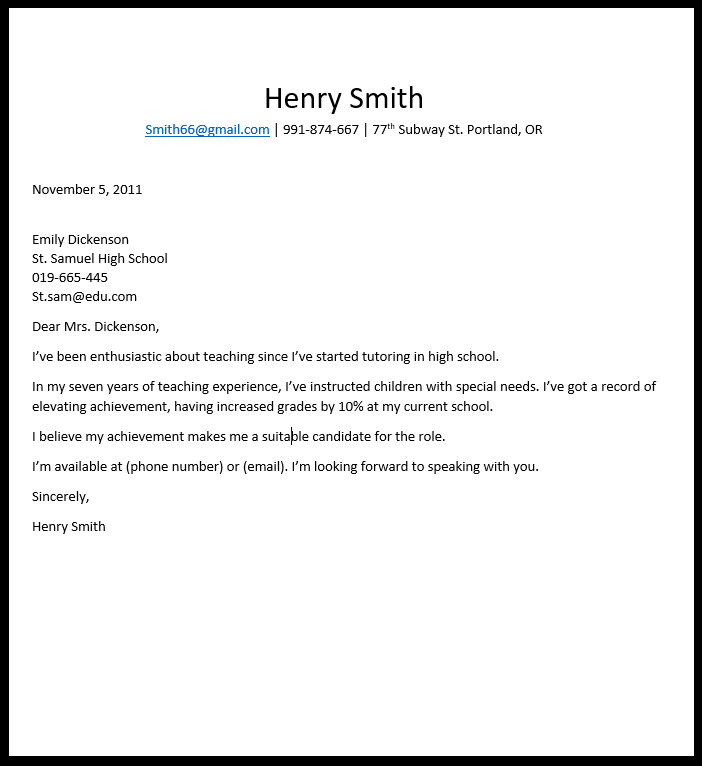 Good-cover-letter-example