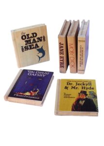 Book coasters gifts 