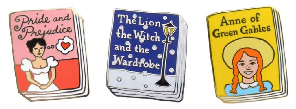 Enamel pins gift for writers 