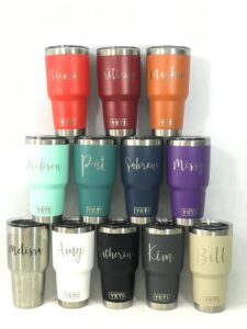 Reusable drinkware for writers 