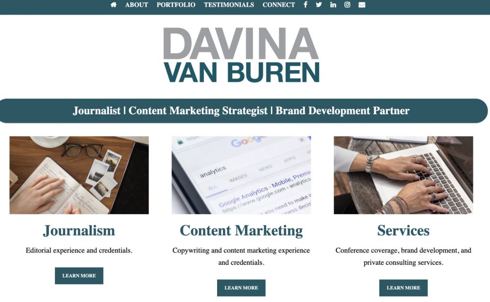 Davina van buren website