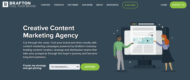 Brafton Agency homepage